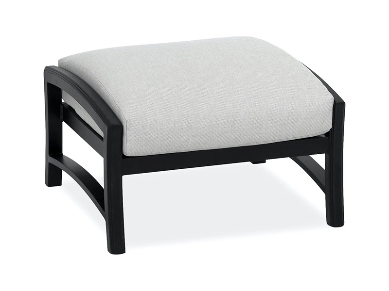 Lodge Ikääntynyt pronssinen alumiini tyynyillä Patio Ottoman
