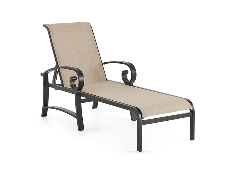 Solstice Alumiini patiolla Sling Chaise Lounge