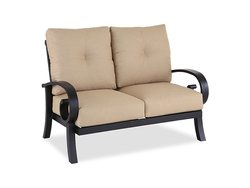 Solstice Aged Pronze Alumiini tyynyillä Patio Loveseat