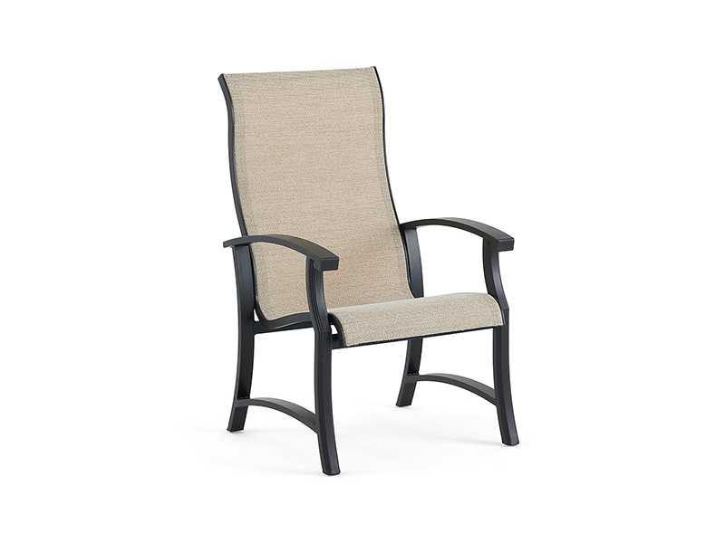 Lodge Aged Bronze Aluminium Sling-ruokailutuolilla